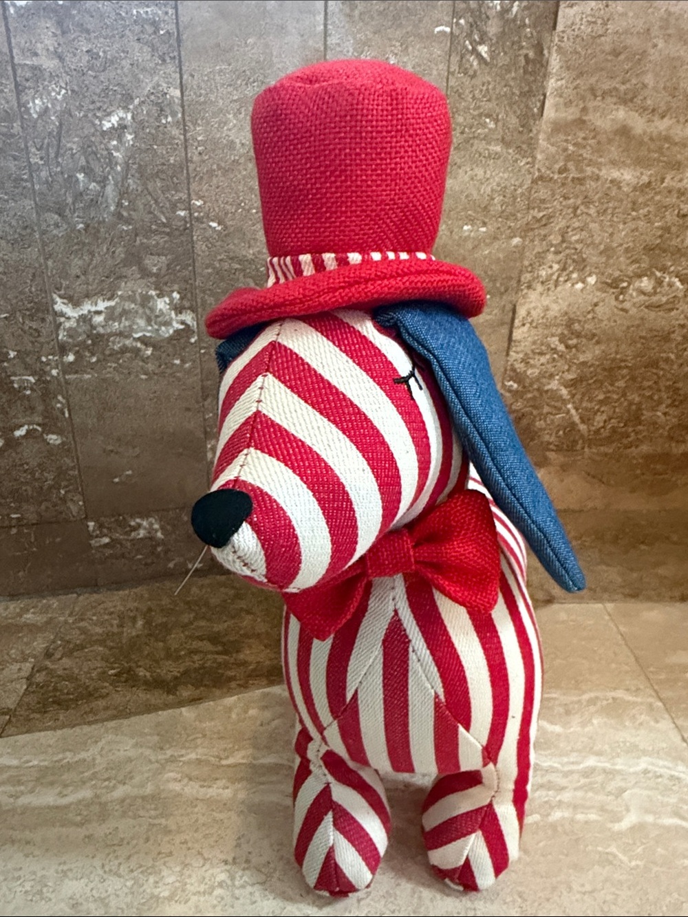 Daushound pillow home decor sausage dog red white and blue American dog - Picture 4 of 7